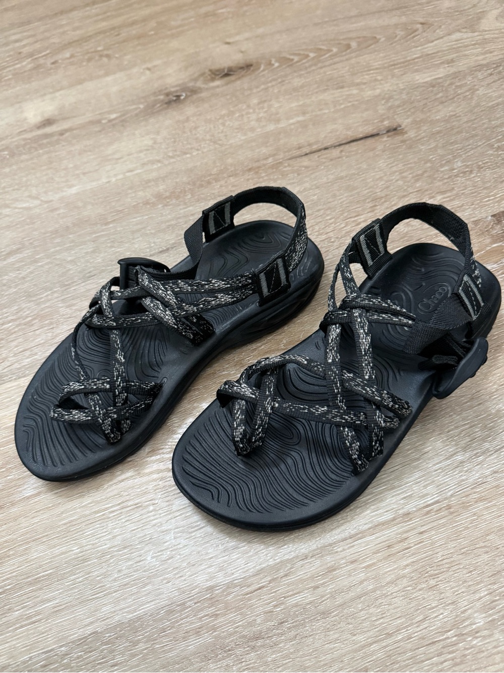 Chaco’s Women’s Black Strappy Outdoor Sandals